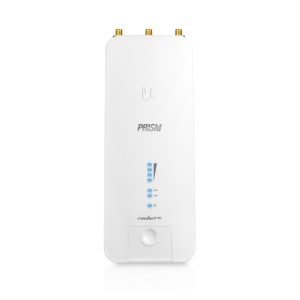 Router Ubiquiti Rocket 5 AC Prism, velocidad 500 Mbit/s, color blanco, con soporte para energía sobre Ethernet (PoE), SKU R5AC-PRISM