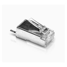 Ubiquiti TC-CON conector RJ-45 en color plata, ideal para cableado de red. SKU TC-CON