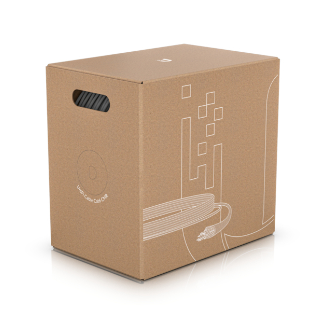 Cable de Red Ubiquiti Cat6 UTP Blanco 305 m Ubiquiti U-Cable-C6-CMR, cable de red blanco, 305 metros, categoría 6, U/UTP (UTP), SKU U-Cable-C6-CMR