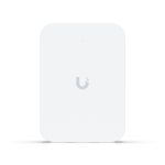 Ubiquiti U7 In-Wall con velocidad de 4300 Mbit/s en color blanco y función de energía sobre Ethernet (PoE). SKU: U7-IW