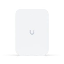 Ubiquiti U7 In-Wall con velocidad de 4300 Mbit/s en color blanco y función de energía sobre Ethernet (PoE). SKU: U7-IW