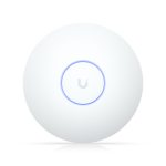 Punto de acceso Ubiquiti U7 Long-Range con velocidad de hasta 7300 Mbit/s en color blanco. Compatible con Energía sobre Ethernet (PoE). SKU U7-LR.