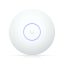 Punto de acceso Ubiquiti U7 Long-Range con velocidad de hasta 7300 Mbit/s en color blanco. Compatible con Energía sobre Ethernet (PoE). SKU U7-LR.