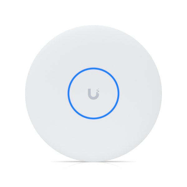 Router inalámbrico Ubiquiti U7 Pro XG con velocidad de 5800 Mbit por segundo y energía sobre Ethernet en color blanco. SKU: U7-Pro-XG