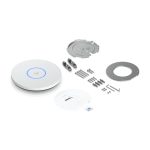 Router inalámbrico Ubiquiti U7 Pro XG con velocidad de 5800 Mbit por segundo y energía sobre Ethernet en color blanco. SKU: U7-Pro-XG