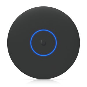 Imagen del Ubiquiti U7 Pro XGS mostrando sus capacidades de 8600 Mbit/s, compatible con PoE, SKU U7-Pro-XGS-B.