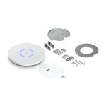 Punto de acceso Ubiquiti U7 Pro XGS con velocidad de 8600 Mbit/s, color blanco y Energía sobre Ethernet (PoE), U7-PRO-XGS