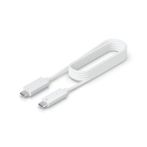 Cable USB blanco de 1 metro Ubiquiti, modelo UACC-AI-Theta-Video-Cable-1M, ideal para conexiones de video