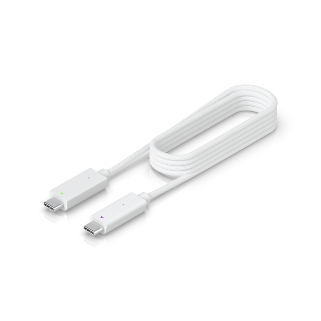 Ubiquiti cable USB 1M color blanco alta calidad Cable USB blanco de 1 metro Ubiquiti, modelo UACC-AI-Theta-Video-Cable-1M, ideal para conexiones de video