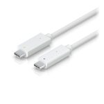 Cable USB blanco de 1 metro Ubiquiti, modelo UACC-AI-Theta-Video-Cable-1M, ideal para conexiones de video