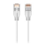 Cable de red Ubiquiti UACC-Cable-Patch-EL-1M-W Cat6 de 1 metro translúcido blanco, SKU UACC-Cable-Patch-EL-1M-W