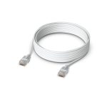 Cable de red Ubiquiti UACC-Cable-Patch-EL-8M-W de 8 metros, translúcido y blanco, categoría Cat6