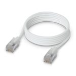 Ubiquiti UACC-Cable-Patch-EL-C6A-1M-W cable de red translúcido blanco, Cat6a, 1 metro de longitud