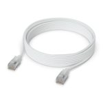 Cable de red Ubiquiti UACC-Cable-Patch-EL-C6A-3M-W translúcido, blanco, categoría Cat6a, 3 metros de longitud