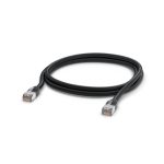 Cable de red Ubiquiti UACC-CABLE-PATCH-OUTDOOR-2M-BK de 2 metros, color negro, categoría Cat5e, tipo S/UTP, SKU UACC-CABLE-PATCH-OUTDOOR-2M-BK