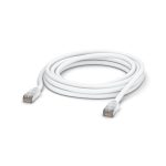 Cable de red Ubiquiti UACC-CABLE-PATCH-OUTDOOR-5M-W, categoría Cat5e, blanco, 5 metros, S/UTP (STP), diseñado para exteriores.