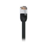 Cable de red Ubiquiti UACC-CABLE-PATCH-OUTDOOR-8M-BK, categoría Cat5e, tipo S/UTP de 8 metros de longitud, color negro