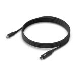 Imagen del cable USB C Ubiquiti de 100W y 2 metros de largo en color negro, sku UACC-Cable-USB-100W-2M-BK