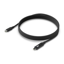 Imagen del cable USB C Ubiquiti de 100W y 2 metros de largo en color negro, sku UACC-Cable-USB-100W-2M-BK