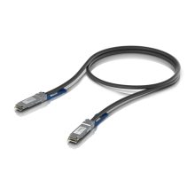 Cable de fibra óptica e InfiniBand de 0,5 metros en color negro, marca Ubiquiti, SKU UACC-DAC-QSFP28-0.5M