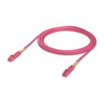Ubiquiti UACC-OFC-M2-LULU-5M cable de fibra óptica e InfiniBand LC/LC de 5 metros, color rosa, ideal para centro de datos.