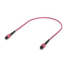 Cable de fibra óptica e InfiniBand Ubiquiti de 0,5 metros en color rosa, modelo UACC-OFC-MA-MPMP-0.5M-10