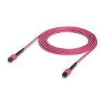 Cable de fibra óptica e InfiniBand Ubiquiti, de 5 metros, con conectores MPO/UPC, color rosa, SKU: UACC-OFC-MA-MPMP-5M