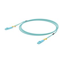 Cable de fibra óptica Ubiquiti de 3 metros, tipo LC a LC, color aguamarina, SKU UACC-OFC-MM-3M