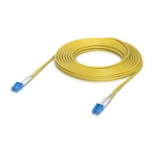 Cable de fibra óptica Ubiquiti UACC-OFC-S2-LULU-15M de 15 metros, con conectores LC/LC, amarillo, SKU UACC-OFC-S2-LULU-15M