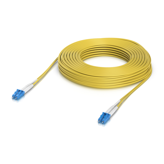 Ubiquiti Cable de Fibra Óptica LC/LC Amarillo 30M Cable de fibra óptica Ubiquiti UACC-OFC-S2-LULU-30M, tipo LC a LC, color amarillo, 30 metros de longitud.