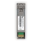 Imagen del módulo transceptor de fibra óptica Ubiquiti UACC-OM-SFP10-1310 con capacidad de transmisión de 11300 Mbit/s y SFP+ de 1310 nm