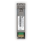 Imagen del Ubiquiti UACC-OM-SFP10-1450, un módulo transceptor de fibra óptica con velocidad de 11300 Mbit/s, tipo SFP+, longitud de onda de 1450 nm. SKU: UACC-OM-SFP10-1450