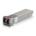 Imagen del módulo transceptor Ubiquiti UACC-OM-SFP10-1570 de fibra óptica, SFP+, con velocidad de 11300 Mbit/s y longitud de onda de 1570 nm. SKU: UACC-OM-SFP10-1570