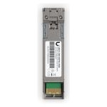 Módulo transceptor de fibra óptica Ubiquiti UACC-OM-SFP10-1590 con capacidad de 11300 Mbit/s y longitud de onda de 1590 nm.