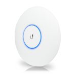 Punto de acceso inalámbrico Ubiquiti modelo UAP-AC-PRO que ofrece 1300 Mbit/s de velocidad en color blanco con soporte para Energía sobre Ethernet, SKU UAP-AC-PRO