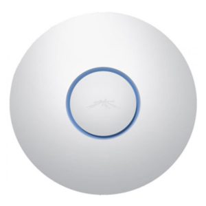 Punto de acceso inalámbrico Ubiquiti UAP-PRO con velocidad de 1000 Mbit/s en color blanco y soporte de energía sobre Ethernet (PoE). SKU: UAP-PRO