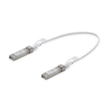 Cable de fibra óptica e InfiniBand Ubiquiti UC-DAC-SFP+ de 0,5 metros, blanco, con conectores SFP+ para alto rendimiento en centros de datos