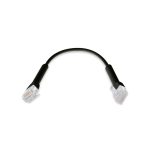 Ubiquiti UniFi Ethernet Patch Cable, cable de red de 0.22 metros, Cat6, color negro, SKU UC-PATCH-RJ45-BK