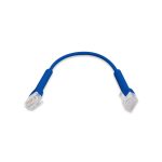 Cable de red Ubiquiti UniFi Cat6 de 0.22 metros en color azul, SKU UC-PATCH-RJ45-BL