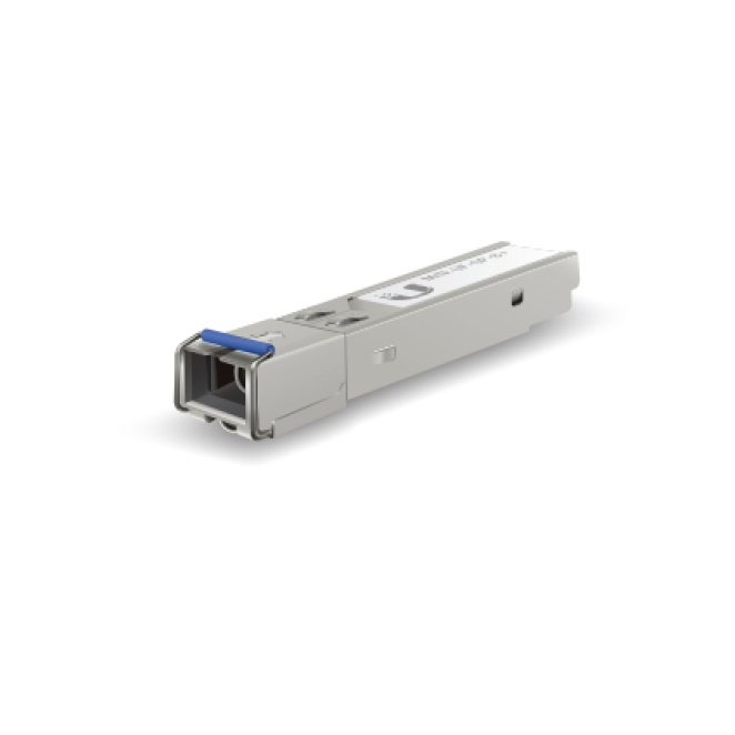 Ubiquiti U Fiber GPON Transceptor B+ 2500 Mbit/s SFP Imagen del transceptor de fibra óptica Ubiquiti U Fiber GPON B+ con velocidad de 2500 Mbit/s y SFP de 1490 nm, SKU UF-GP-B+