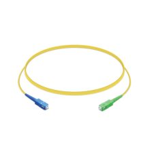 Cable de fibra óptica Ubiquiti UF-SM-PATCH-UPC-APC, 1.2 metros, con conectores SC en color amarillo, SKU: UACC-OFC-SM-PATCH-UPC-APC