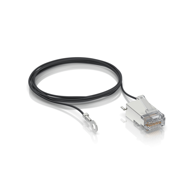 Ubiquiti cable de red conector a tierra 1 metro Ubiquiti UISP-CONNECTOR-GND cable de red negro con conector a tierra de 1 metro
