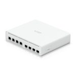 Ubiquiti UISP-S-PLUS, switch gestionado con Ethernet 2.5G, soporte PoE, color blanco, SKU UISP-S-Plus