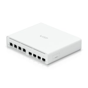 Ubiquiti UISP-S-PLUS, switch gestionado con Ethernet 2.5G, soporte PoE, color blanco, SKU UISP-S-Plus