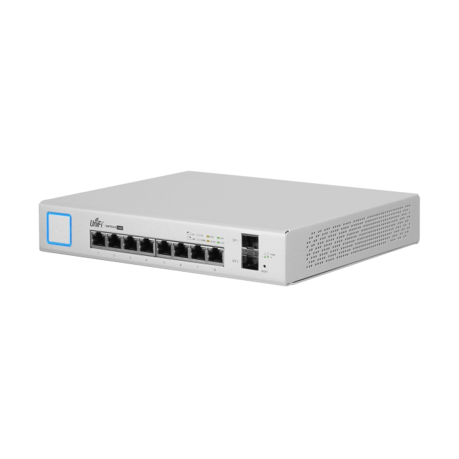 Ubiquiti UniFi US-8-150W switch Gestionado Gigabit Ethernet (10/100/1000) Energía sobre Ethernet (PoE) Blanco 2 Ubiquiti UniFi US-8-150W Puertos