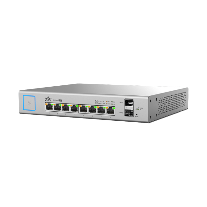 Ubiquiti UniFi US-8-150W switch Gestionado Gigabit Ethernet (10/100/1000) Energía sobre Ethernet (PoE) Blanco 1 Ubiquiti UniFi US-8-150W