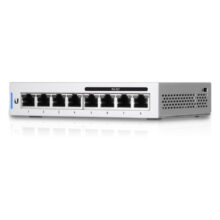 Ubiquiti UniFi switch gestionado con 8 puertos gigabit y PoE, modelo US-8-60W-5, color gris
