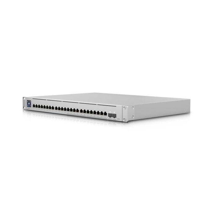 Ubiquiti Switch Gestionado L3 Gigabit Ethernet con PoE Ubiquiti USW-ENTERPRISE-24-POE switch gestionado L3 con Gigabit Ethernet 10/100/1000 y Energía sobre Ethernet PoE en color plata, SKU USW-ENTERPRISE-24-POE