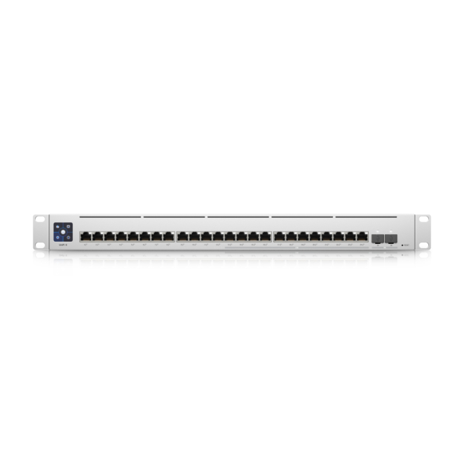 Ubiquiti USW-ENTERPRISE-24-POE switch Gestionado L3 Gigabit Ethernet (10/100/1000) Energía sobre Ethernet (PoE) Plata 2 Switch Ubiquiti con puertos Gigabit Ethernet