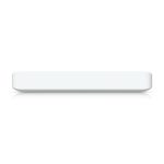Switch Ubiquiti UniFi Flex gestionado L2 con capacidad de 2.5G Ethernet, 100/1000/2500 velocidades, compatible con PoE, SKU USW-Flex-2.5G-8-PoE, color blanco, para montaje en pared o escritorio.